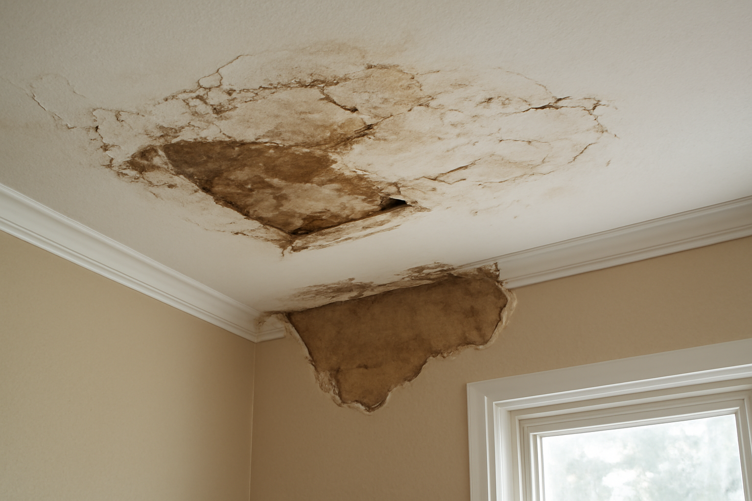 Ceiling Water Damage Repair in Roman Forest, TX