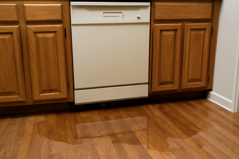 Dishwasher Leak Water Removal