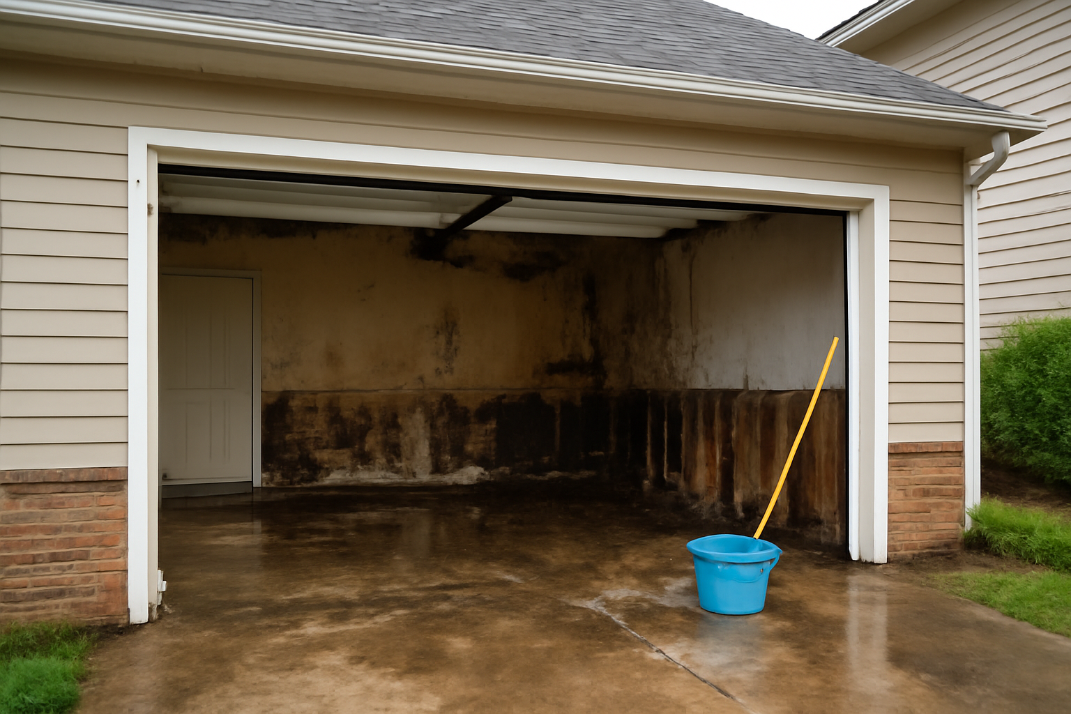 Garage Water Damage Cleanup in Richmond, TX