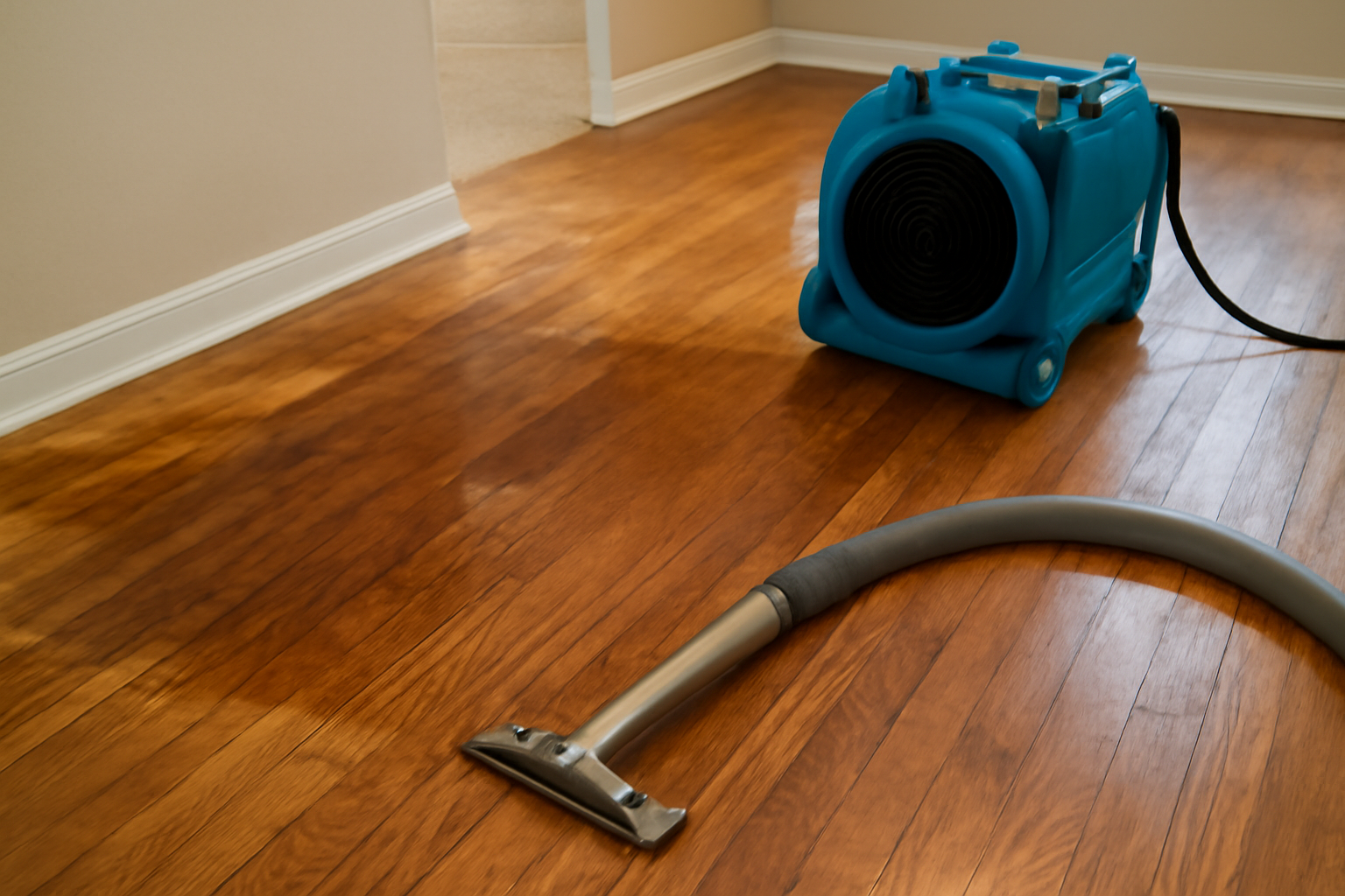 Hardwood Floor Water Extraction in Richmond, TX